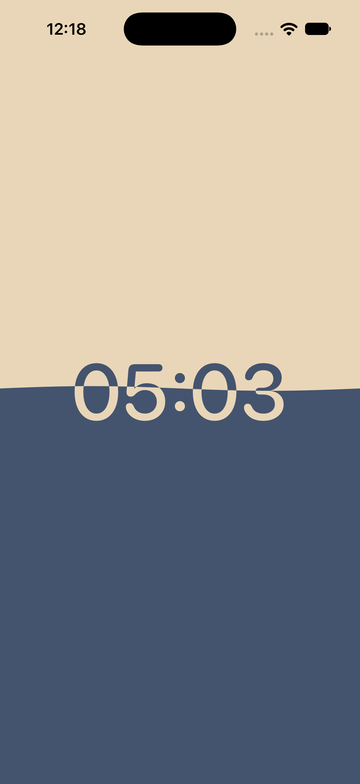 FioTime visual countdown in Paper Moon colors